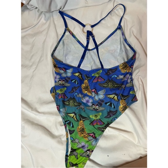 Club Exx/Dolls Kill Butterfly O-Ring bodysuit - NO SHRUG - Picture 5 of 6